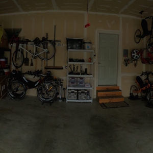 What does your Garage look like inside by the bikes?